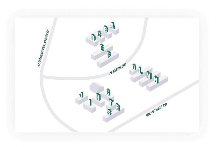 421 N Kays Dr - Facility Map